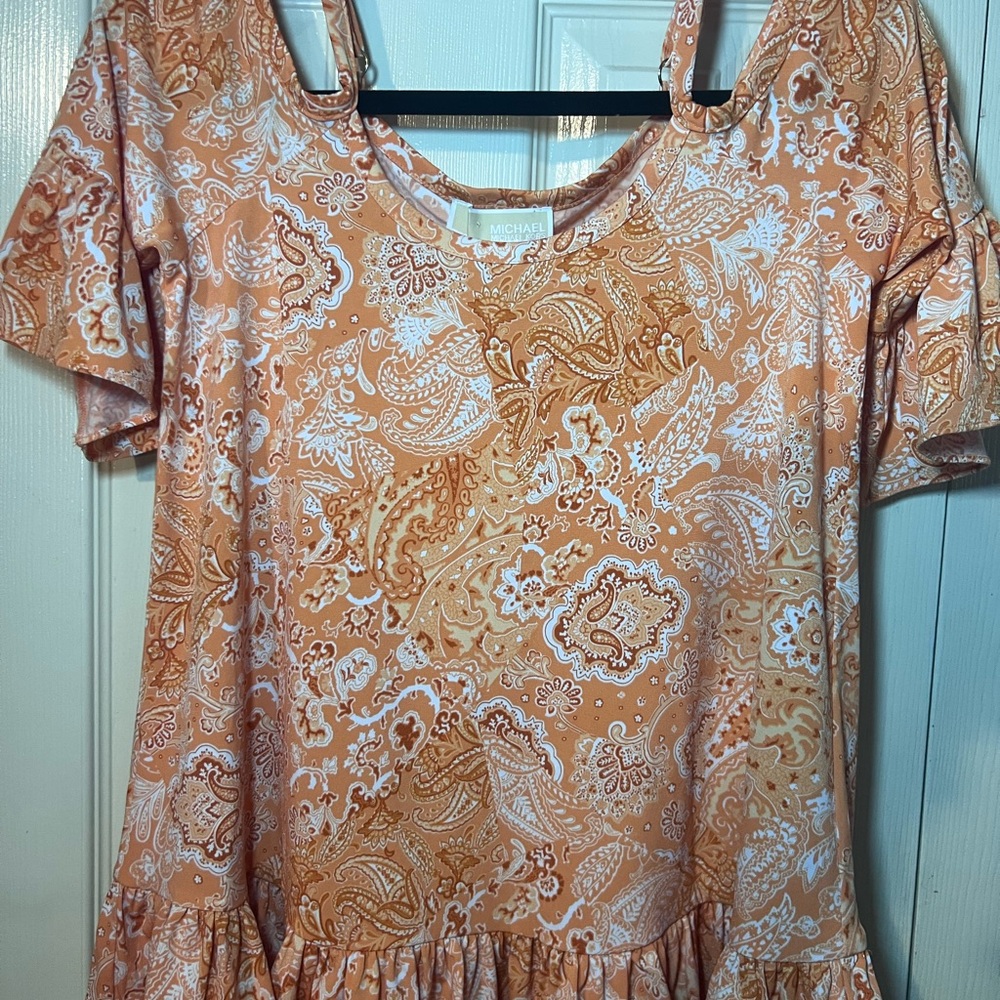 Michael Kors Peach Paisley Blouse